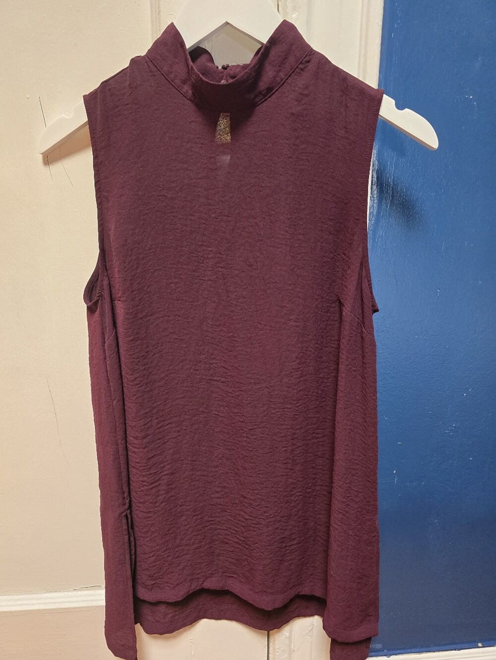 H&M Sleeveless Mock Neck Top